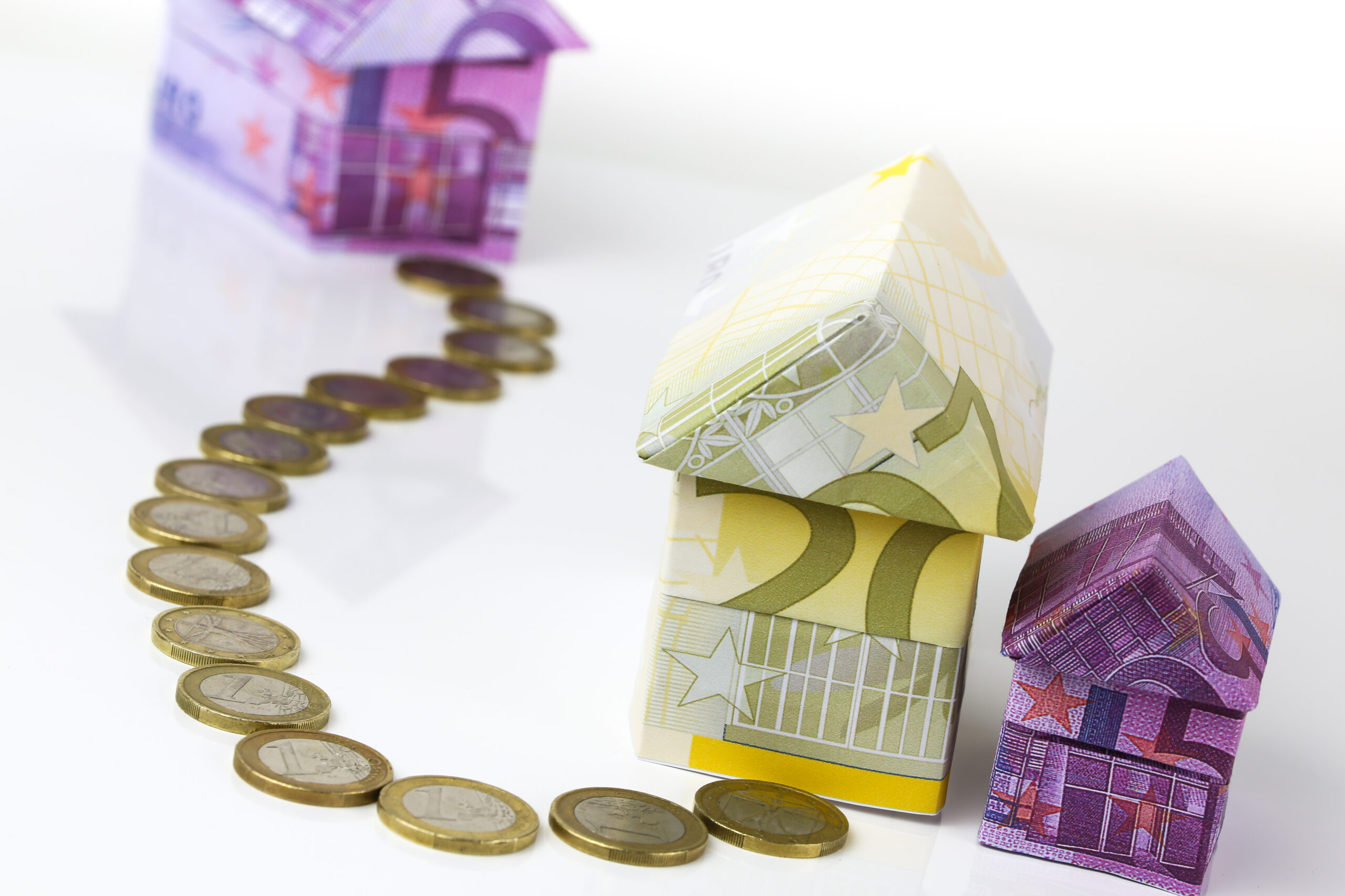 Maison en billet euros