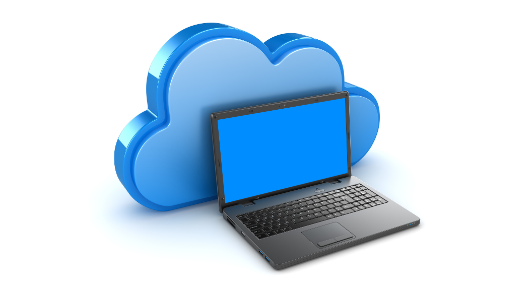 illustration cloud avec cloud et ordinateur
