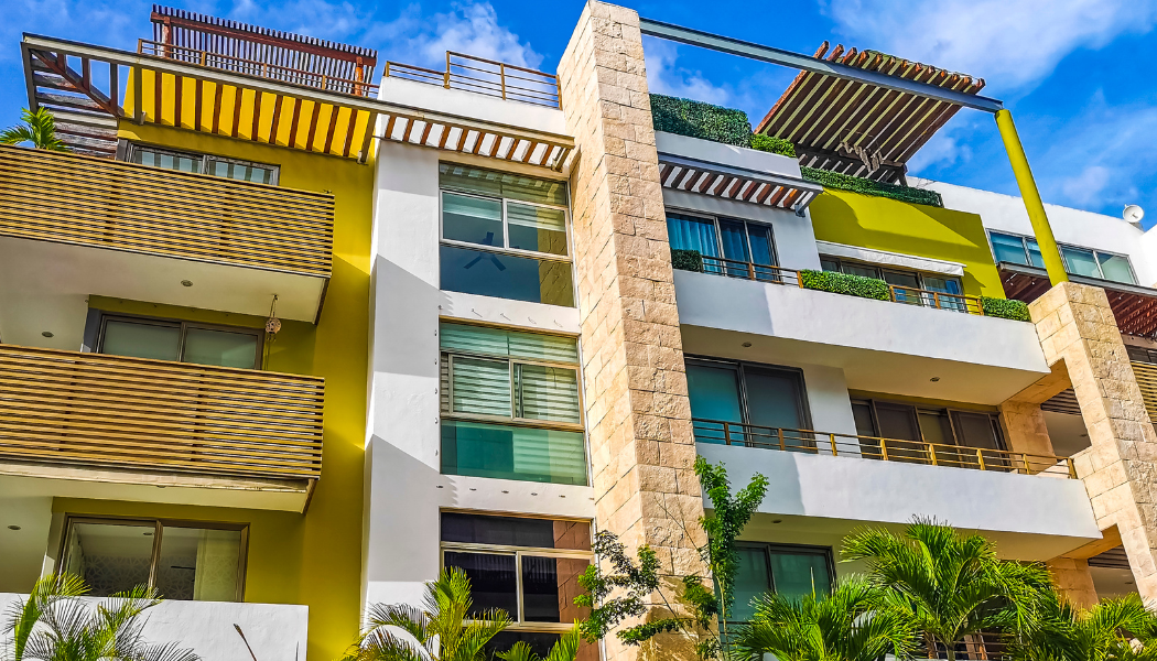 copropriété immeuble vue du dehors